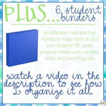 The Ultimate Special Education Binder | Blue Watercolor [editable] IEP Binder