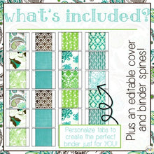 Load image into Gallery viewer, The Ultimate Special Education Binder|- Teal Mosaic [editable] IEP Binder