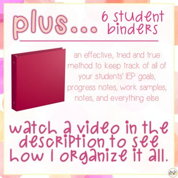 The Ultimate Special Education Binder | Pink Watercolor [editable] IEP Binder