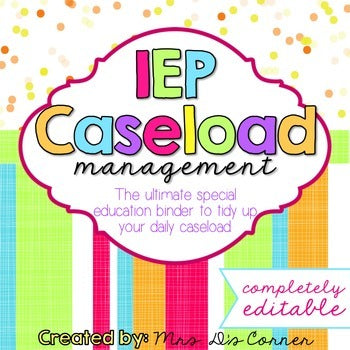 The Ultimate Special Education Binder | Confetti Brights [editable] IE ...