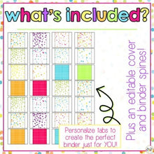 Load image into Gallery viewer, The Ultimate Special Education Binder | Confetti Brights [editable] IEP Binder