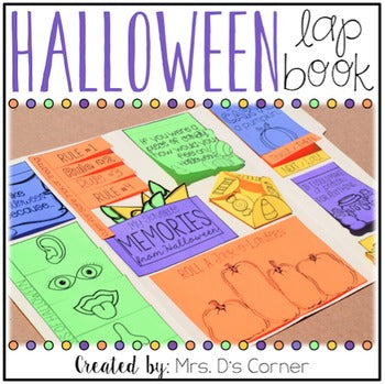 Halloween Activity Lapbook { 17 foldables }