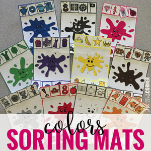 Basic Colors Sorting Mats - 11 mats!