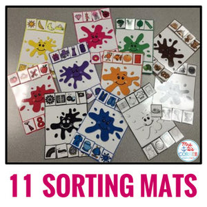 Basic Colors Sorting Mats - 11 mats!