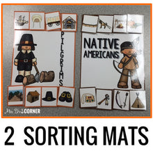 Load image into Gallery viewer, Thanksgiving Sorting Mats [2 mats!] for Students with Special Needs