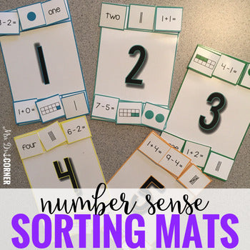 Number Sense (0-20) Sorting Mats | Counting to 20 Reader and Sorting Activity