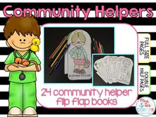 Load image into Gallery viewer, Community Helpers Flip Flap Booklets { 24 different booklets }