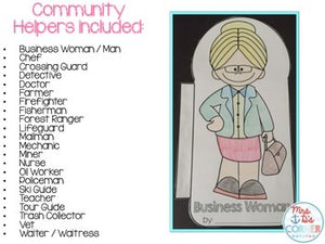 Community Helpers Flip Flap Booklets { 24 different booklets }
