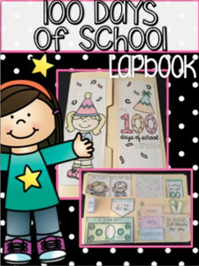 100th Day of School Lapbook { 9 foldables included! }