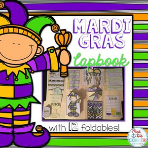 Mardi Gras Lapbook { with 12 foldables } Research Lapbook