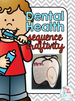 Dental Health Month Sequencing Craftivity { for Special Needs }