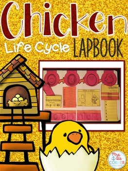 Life Cycle of a Chicken Lapbook {with 10 foldables} Chicken Life Cycle INB