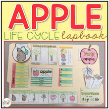 Load image into Gallery viewer, Life Cycle of an Apple Lapbook {with 10 foldables} Apple Tree Life Cycle INB