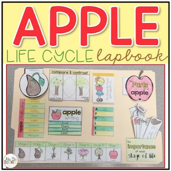 Life Cycle of an Apple Lapbook {with 10 foldables} Apple Tree Life Cycle INB