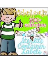 Load image into Gallery viewer, Editable Melonheadz Teacher Toolbox Labels { Over 200 labels! } Sterilite Labels