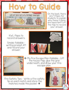 Interactive Fire Safety Lapbook for Fire Prevention Week