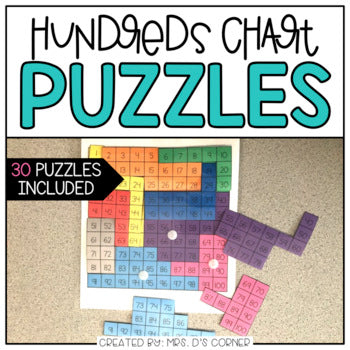 Hundreds Chart Math Puzzle Hundreds Chart Puzzles – mrsdsshop