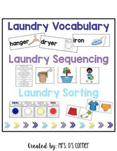 Load image into Gallery viewer, Learning How to Do Laundry { 3 centers with visuals! }