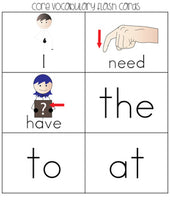 Load image into Gallery viewer, SPED Strips Set 3 {Fluency Strips for SPED} Core Vocabulary Sentence Strips AAC