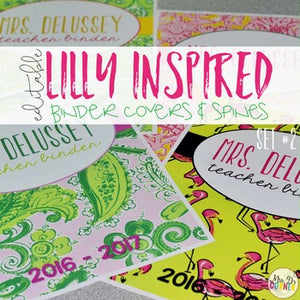 Editable Binder Covers ( Lilly Inspired Set 2 )