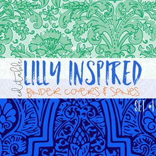 Load image into Gallery viewer, Editable Binder Covers ( Lilly Inspired Set 1 )