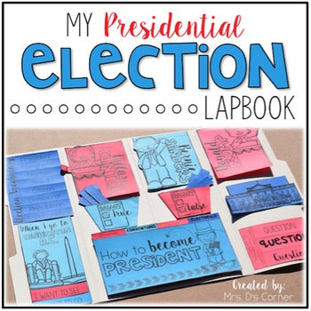 2024 Election Interactive Lapbook with 10 foldables | 2024 Presidential Election