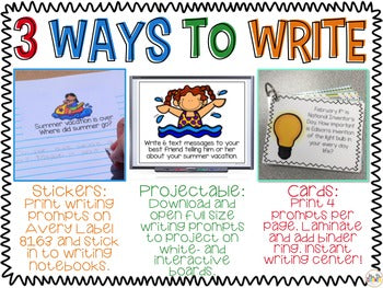 December Photo Writing Prompt Task Cards | Writing Prompts for December