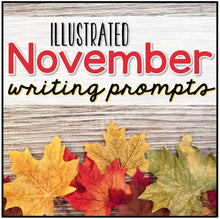 Load image into Gallery viewer, November Photo Writing Prompt Task Cards | Writing Prompts for November