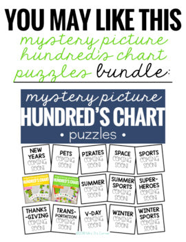 Saint Patrick's Day Mystery Picture Hundred's Chart Puzzles