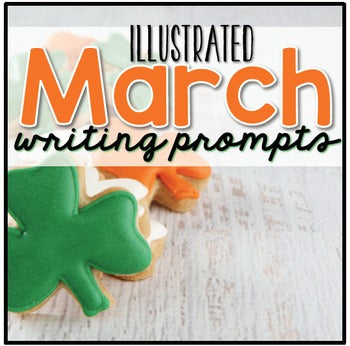 March Photo Writing Prompt Task Cards | Writing Prompts for March