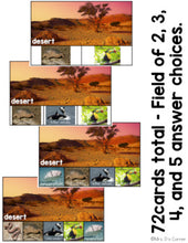 Load image into Gallery viewer, Work Bin Task Cards - Animal Habitats (72 cards with 4 levels)