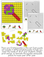 Load image into Gallery viewer, Cinco de Mayo Mystery Picture Hundred&#39;s Chart Puzzles