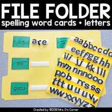 Load image into Gallery viewer, File Folder Spelling for K-3 {1,200+ sight words included!}