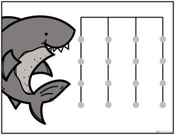 Shark and Fish Matching Mats and Activity Cards (Patterns, Colors, and Matching)