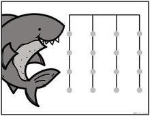 Load image into Gallery viewer, Shark and Fish Matching Mats and Activity Cards (Patterns, Colors, and Matching)
