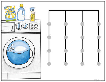 Laundry and Socks Matching Mats and Activity Cards (Patterns, Colors, and Match)