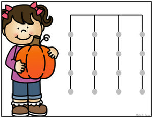 Pumpkins Matching Mats and Activity Cards (Patterns, Colors, and Matching)