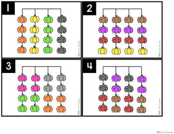 Pumpkins Matching Mats and Activity Cards (Patterns, Colors, and Matching)