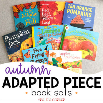 Autumn / Fall Adapted Piece Book Set ( 8 book sets included!)