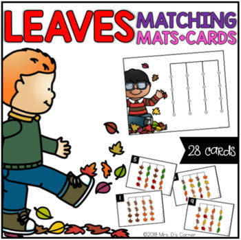 Leaves Matching Mats and Activity Cards (Patterns, Colors, and Matching)