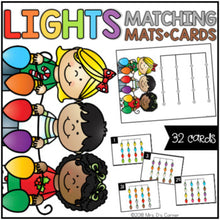 Load image into Gallery viewer, Lights Matching Mats and Activity Cards (Patterns, Colors, and Matching)