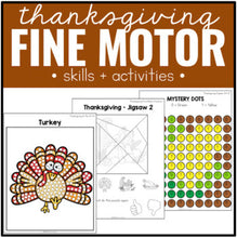 Load image into Gallery viewer, Thanksgiving Fine Motor Practice Skills and Activities