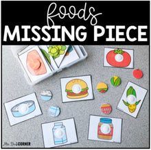 Load image into Gallery viewer, Food Themed Missing Pieces Task Box | Task Boxes for Special Education