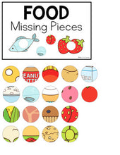 Load image into Gallery viewer, Food Themed Missing Pieces Task Box | Task Boxes for Special Education