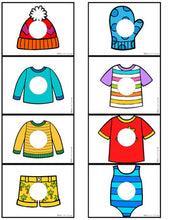 Load image into Gallery viewer, Clothing Themed Missing Pieces Task Box | Task Boxes for Special Education