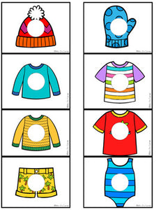 Clothing Themed Missing Pieces Task Box | Task Boxes for Special Education