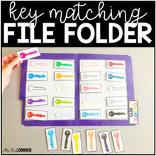 Load image into Gallery viewer, Key Matching File Folders ( 2 sets ) | File Folders for Special Education