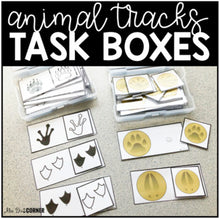 Load image into Gallery viewer, Animal Tracks Task Boxes ( 3 versions ) | Task Boxes for Special Education