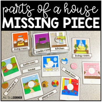 Parts of a House Missing Pieces Task Box | Task Boxes for Special Education