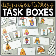 Load image into Gallery viewer, Turkey Disguise Task Boxes | Task Boxes for Special Education